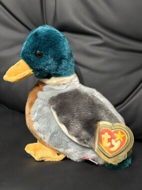Ty Beanie Buddy Jake the Duck w/ Tag Protector – Vintage Plush